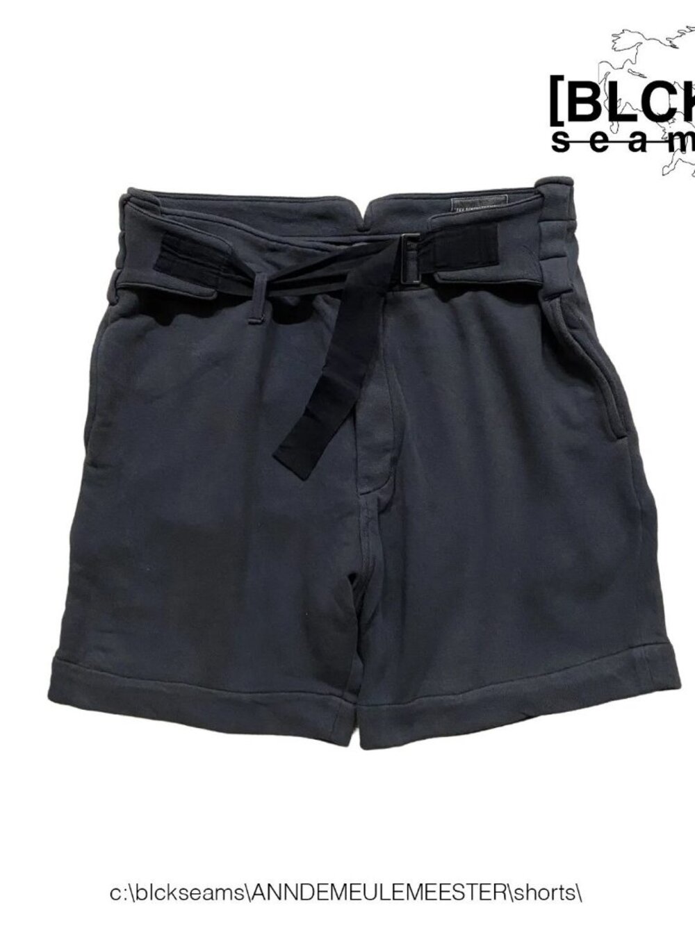 Ann Demeulemeester Belted Cinched Sweat Shorts